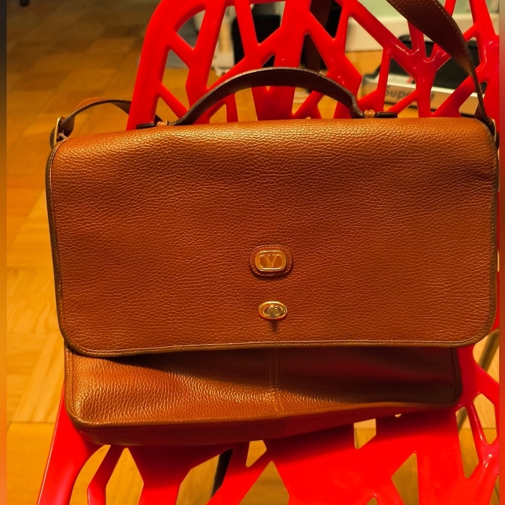 Valentino Brown Vintage Bag W Peeling Insoles